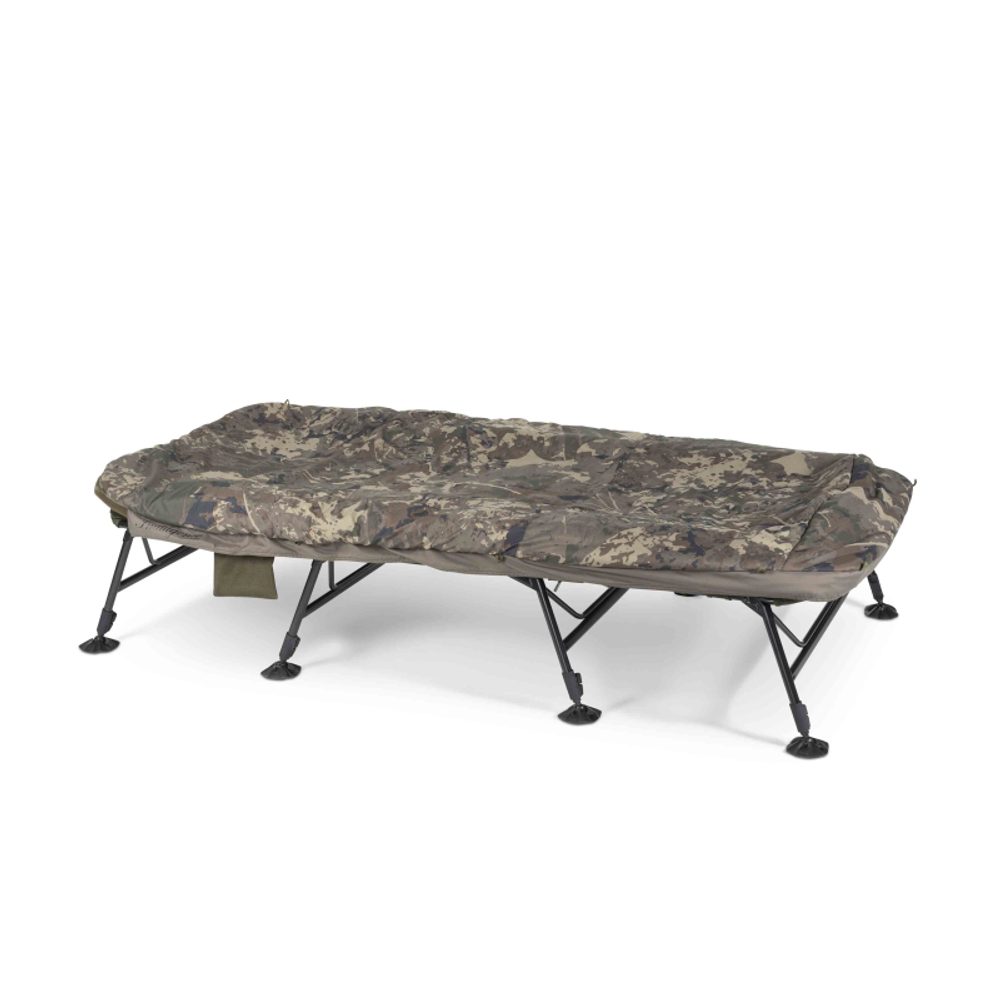 Fotografie Nash Lehátko se spacákem Indulgence HD40 8 Leg Sleep System Camo Wide