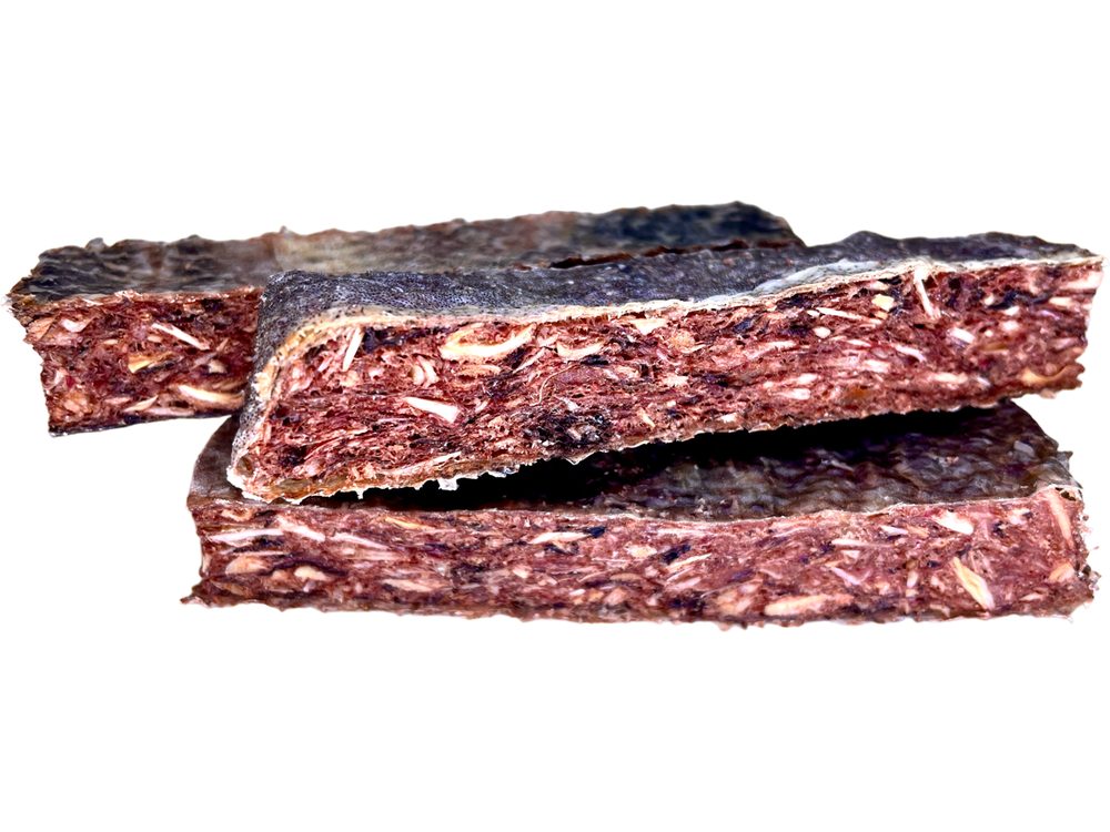 LK Baits Pet Luxusní řez ze sušené Tresky s brusinkami 4ks