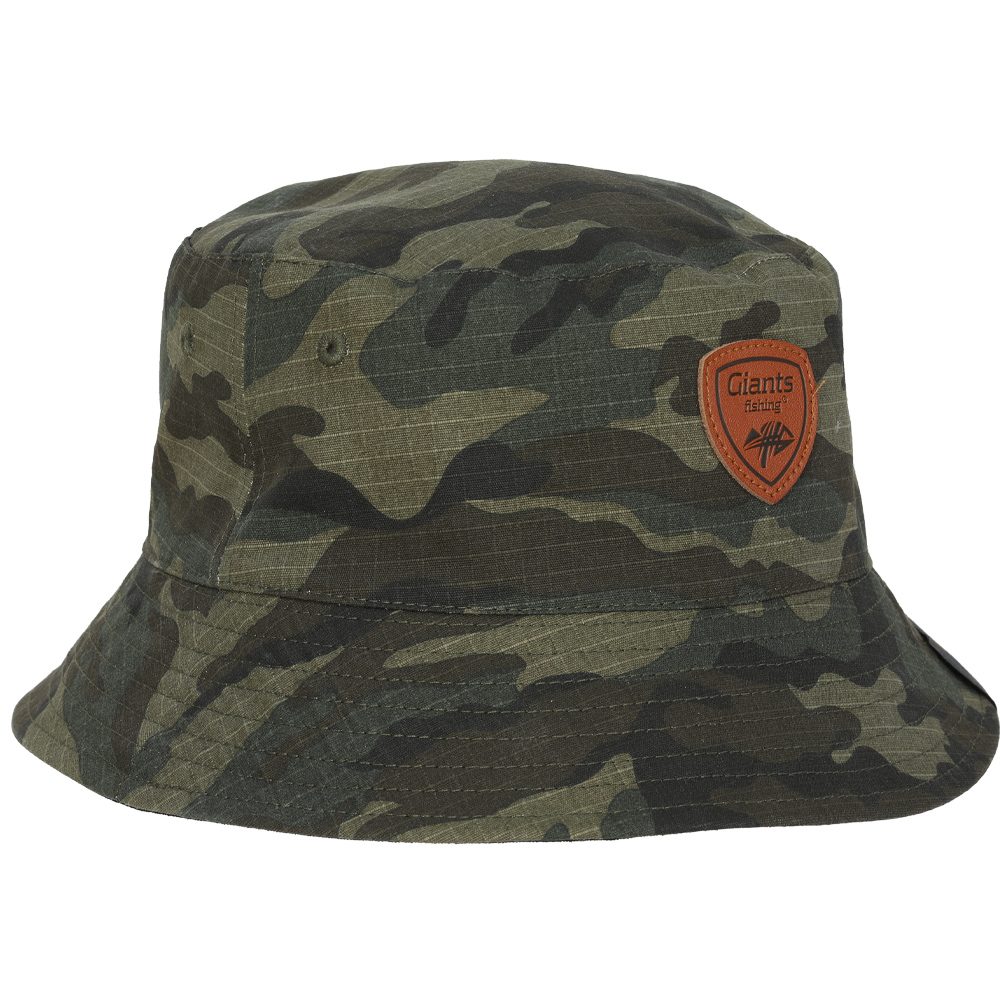 E-shop Giants Fishing Klobouk oboustranný Camo/Black Double Bucket Hat,Giants Fishing Klobouk oboustranný Camo/Black Double Bucket Hat