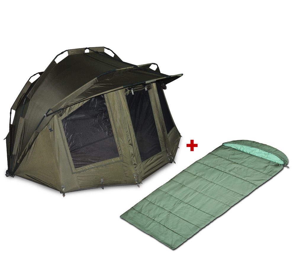 Chy? a pus? Bivak Thunder 2 Man + Suretti Spac� pytel Expert