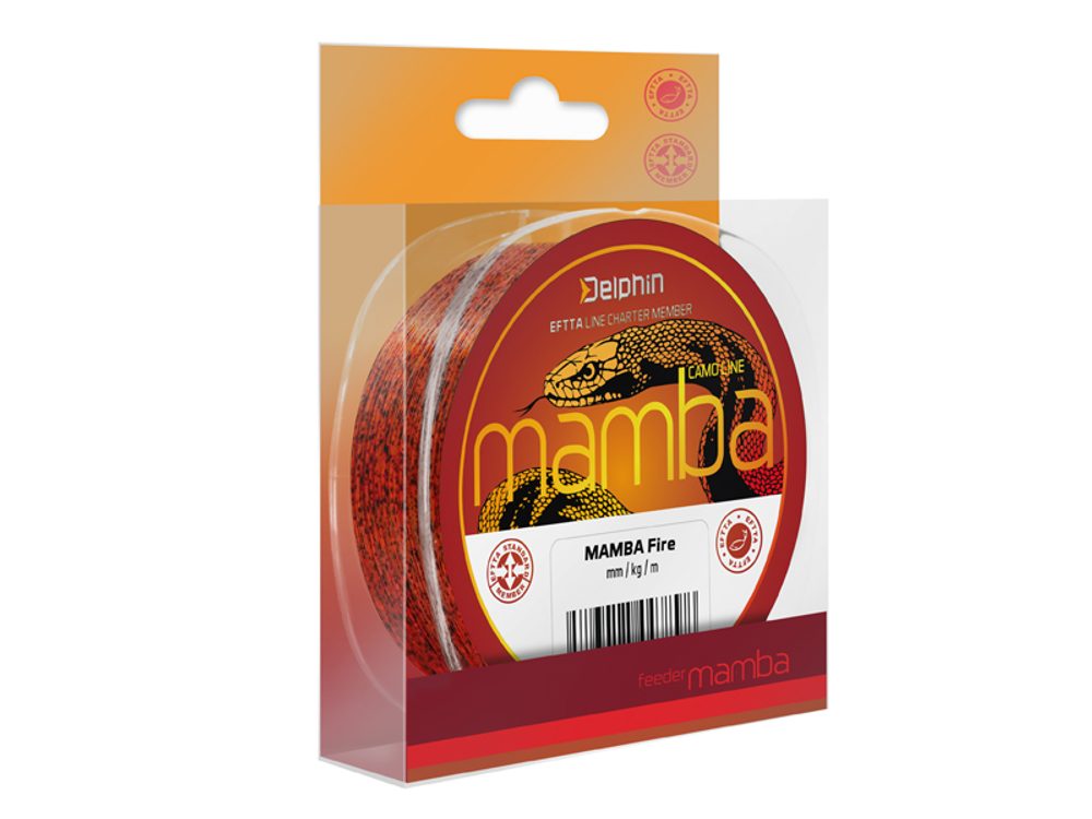 E-shop Delphin Vlasec Mamba Feeder Fire - 0,16mm 2,5kg 200m,Delphin Vlasec Mamba Feeder Fire - 0,16mm 2,5kg 200m