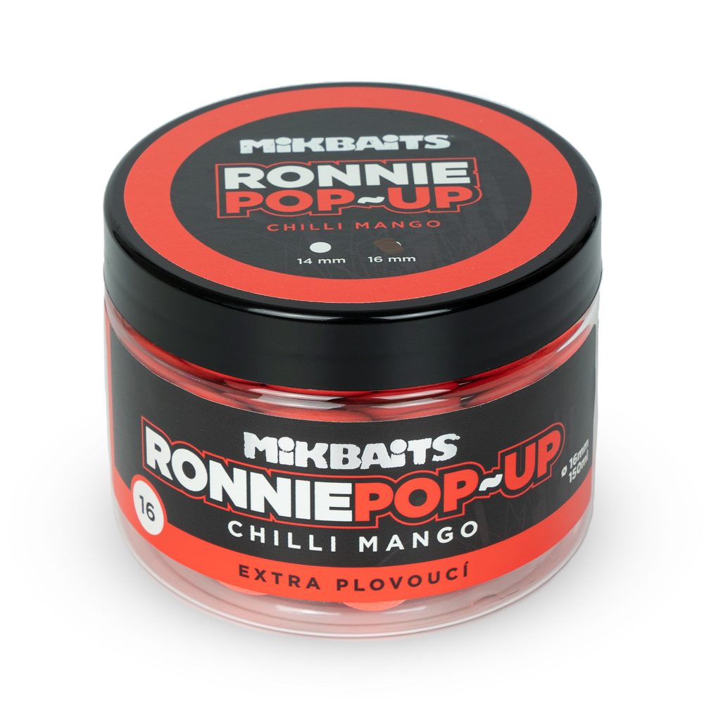 E-shop Mikbaits Ronnie pop-up 150ml - Chilli Mango 16mm,Mikbaits Ronnie pop-up 150ml - Chilli Mango 16mm