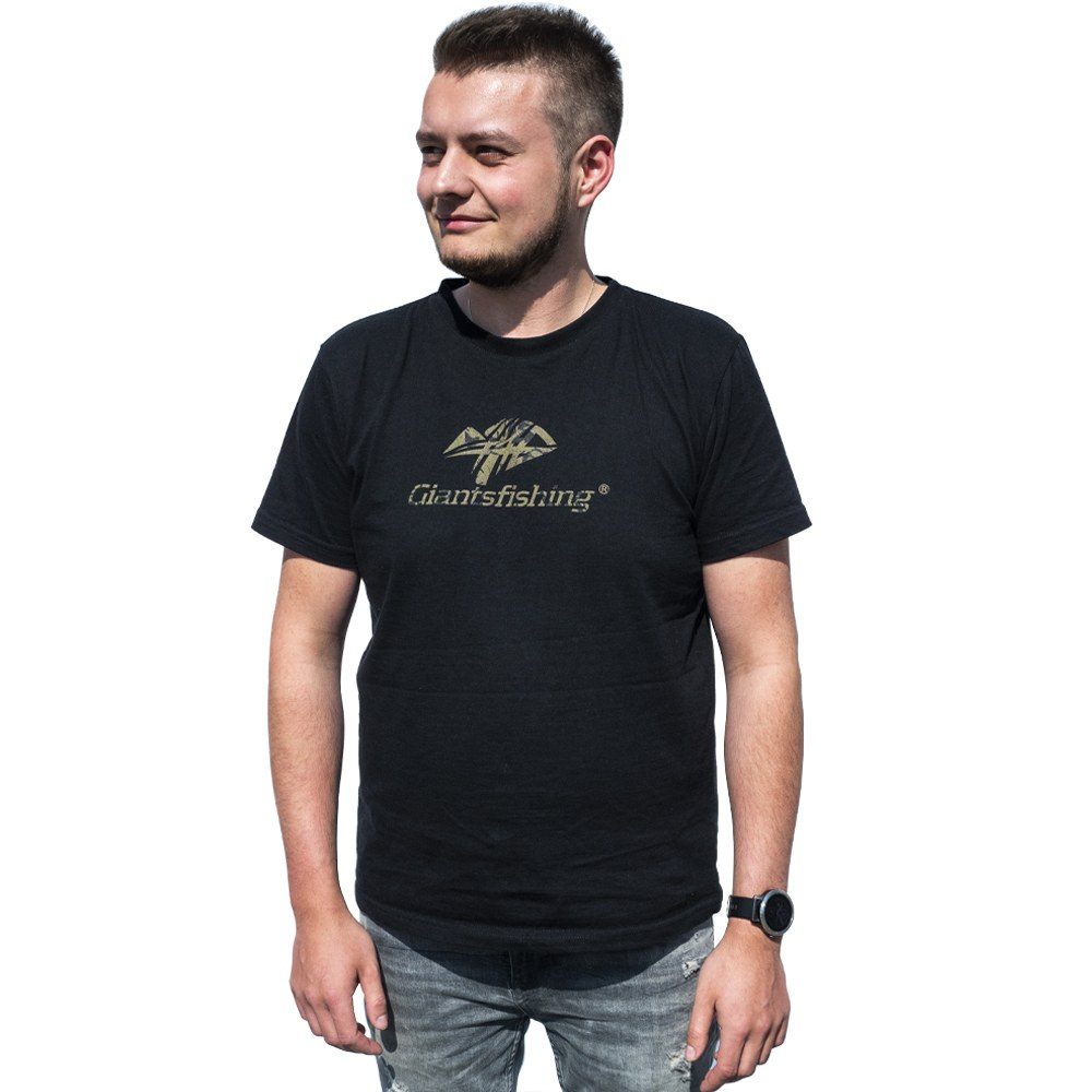 E-shop Giants Fishing Tričko pánské černé Camo Logo,Giants Fishing Tričko pánské černé Camo Logo