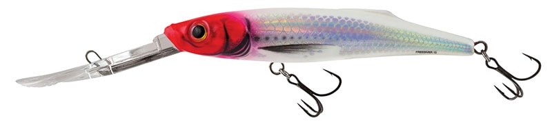 Salmo Wobler Freediver Super Deep Runner 9cm - Holographic Red Head