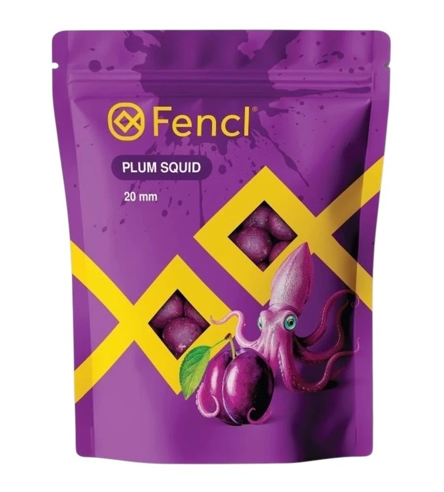Fencl Boilie Plum Squid 900g - 20mm,Fencl Boilie Plum Squid 900g - 20mm