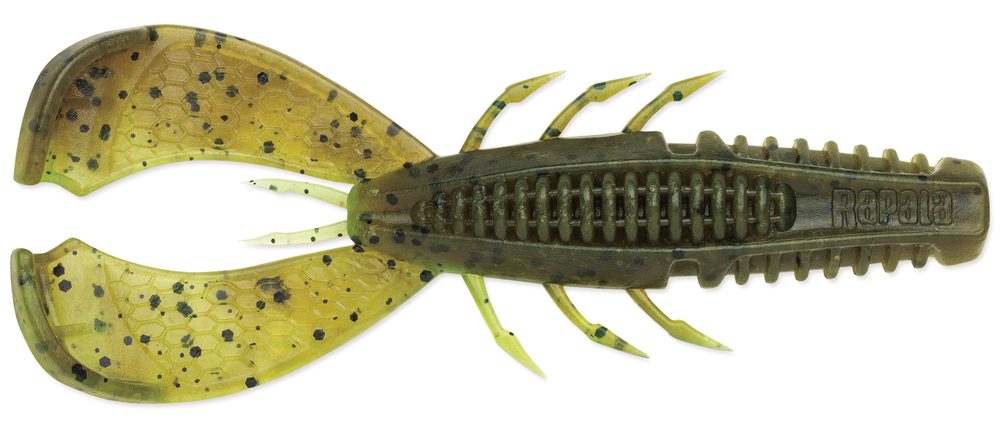 E-shop Rapala Gumová nástraha CrushCity Cleanup Craw 3" 9cm 8g 7ks - Green Pumpkin Chartreuse Pepper / GPCH,Rapala Gumová nástraha CrushCity Cleanup Craw 3"