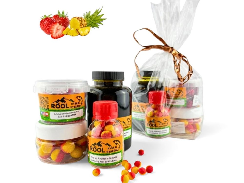 E-shop ROOL Nástrahy Dárkový balíček - Sladká sada Jahoda x Ananas,ROOL Nástrahy Dárkový balíček - Sladká sada Jahoda x Ananas