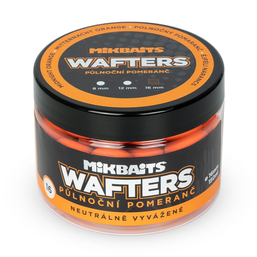 E-shop Mikbaits Boilie vyvážené nástrahy Wafters 150ml - Půlnoční pomeranč 16mm,Mikbaits Boilie vyvážené nástrahy Wafters 150ml - Půlnoční pomeranč 16mm