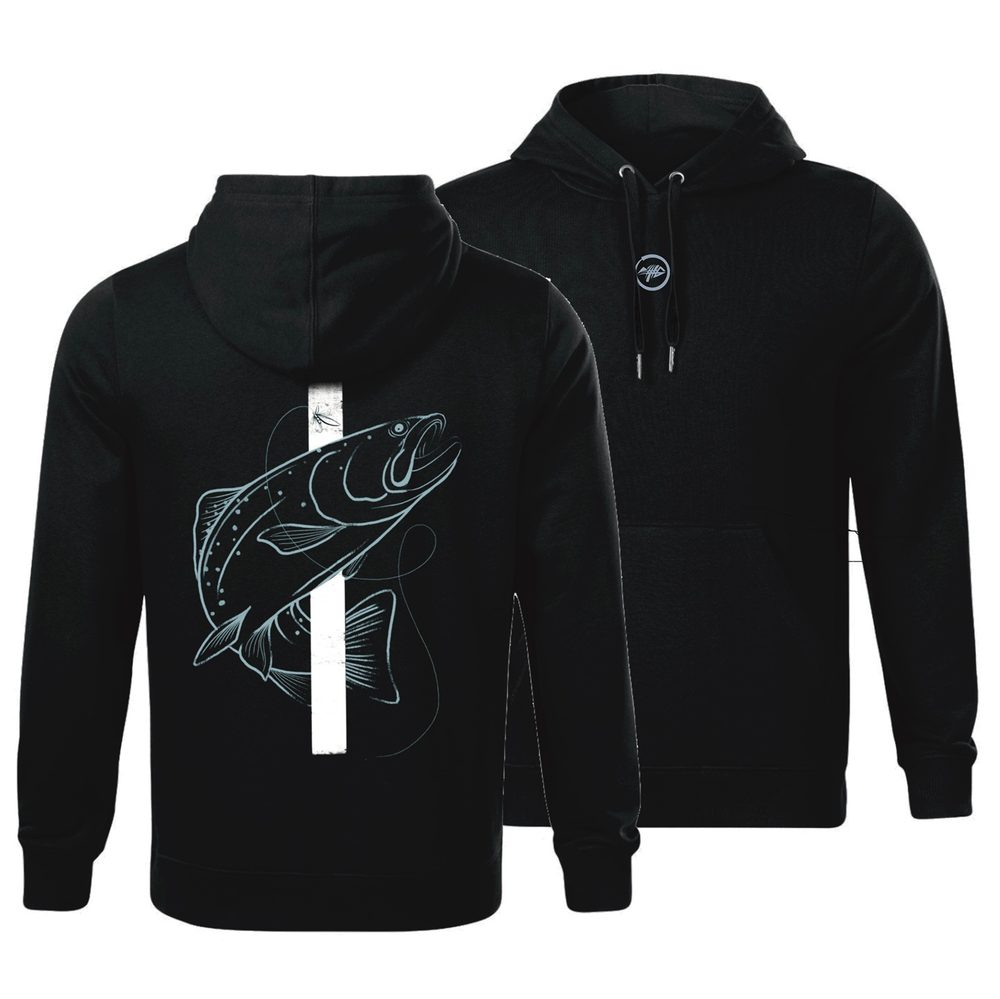 Giants Fishing Mikina pánská černá Pstruh - vel. 2XL