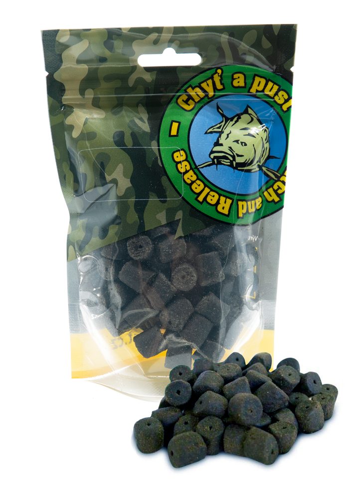 Chyť a pusť Pelety Halibut s dírou 150g - 10mm