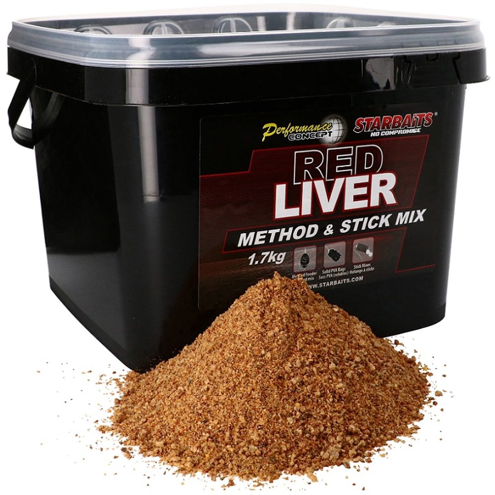 Fotografie Starbaits Method & Stick Mix Red Liver 1,7kg