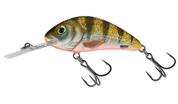 Salmo Wobler Rattlin Hornet Floating 4,5cm - Yellow Holographic Perch