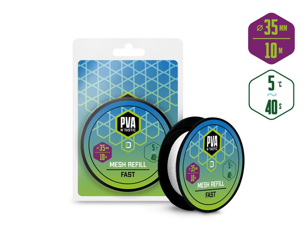 E-shop Delphin Punčocha náhradní PVA n´tastic 10m - široká - 35mm,Delphin Punčocha náhradní PVA n´tastic 10m - široká - 35mm