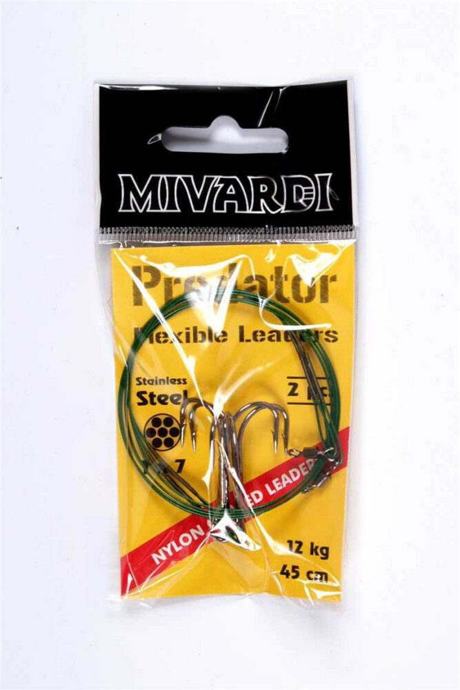 E-shop Mivardi Lanka na dravce (obratlík + trojháček) - 35cm / 9kg,Mivardi Lanka na dravce (obratlík + trojháček) - 35cm / 9kg