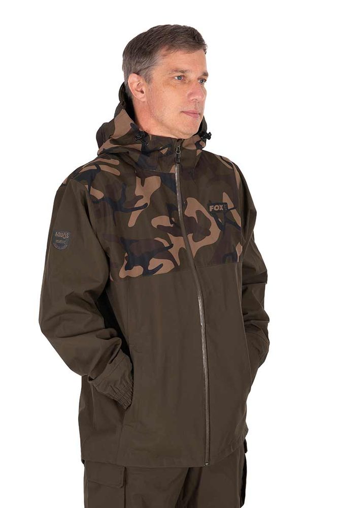 Fox rybářská bunda S25K Khaki / Camo Std Jacket,Fox rybářská bunda S25K Khaki / Camo Std Jacket