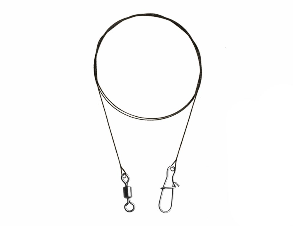 E-shop Delphin Wolfrámové lanko Bomb! s obratl. a karab. 2ks - 2ks/20cm/5kg,Delphin Wolfrámové lanko Bomb! s obratl. a karab. 2ks - 2ks/20cm/5kg