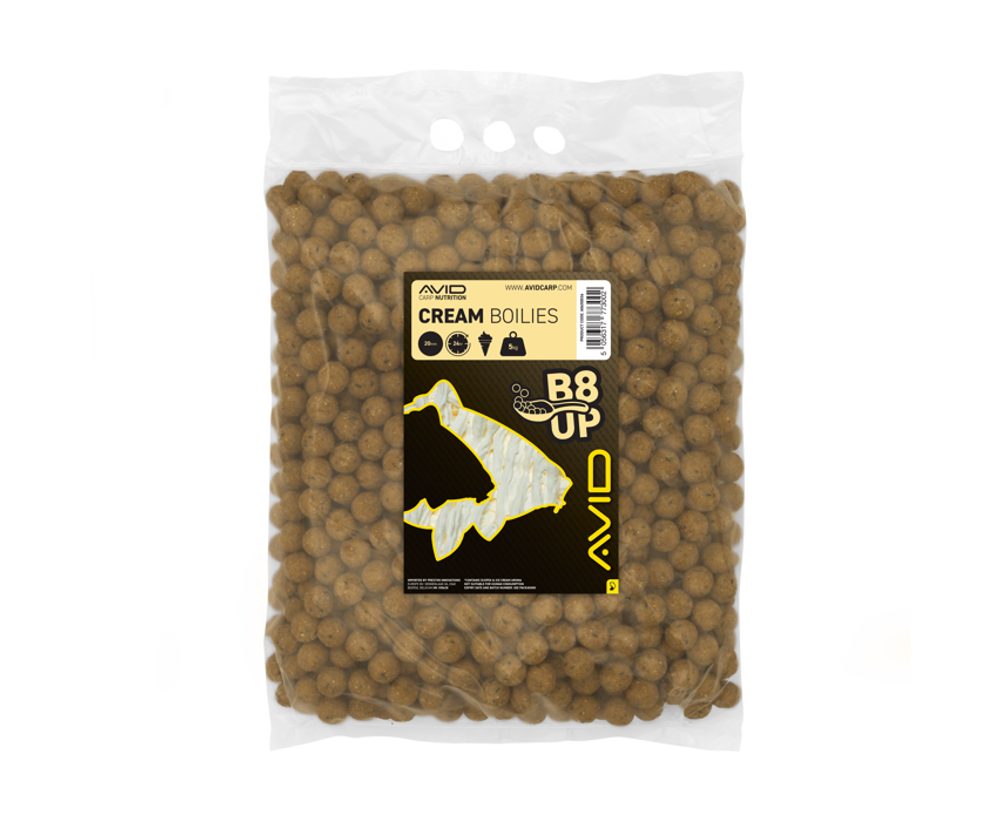 Fotografie Avid Boilies B8-Up 20mm 5kg - Cream