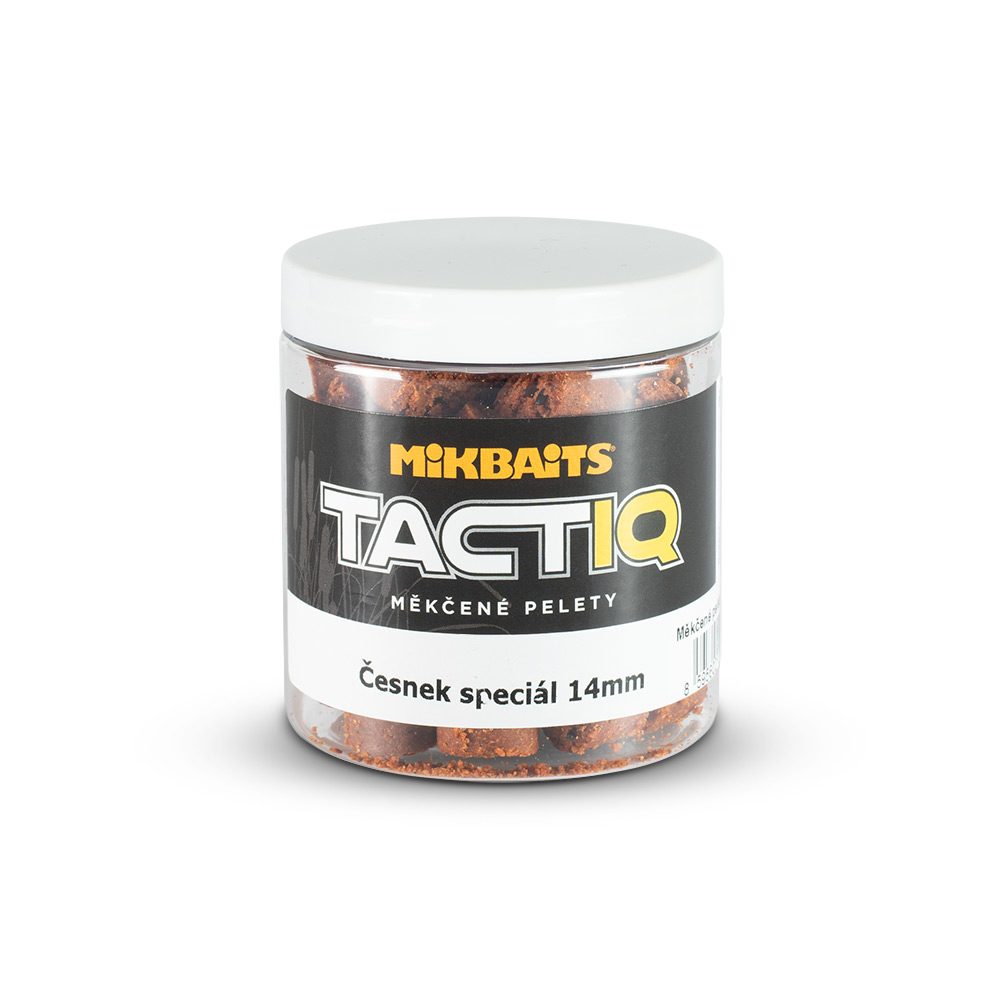 Mikbaits Měkčené pelety TactiQ Česnek speciál 250ml - 10mm