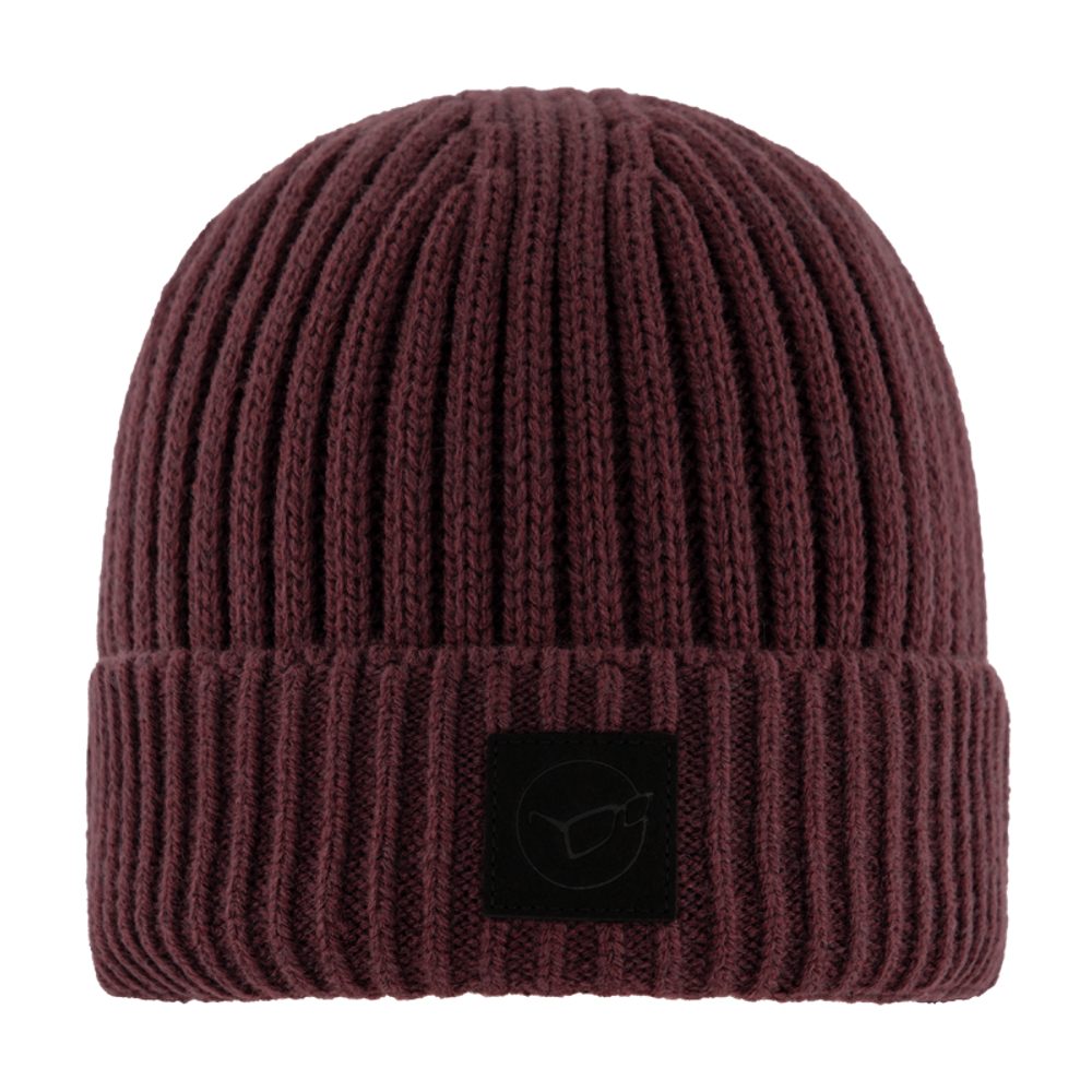 E-shop Korda Zimní čepice LE Fishermen Beanie Burgundy,Korda Zimní čepice LE Fishermen Beanie Burgundy