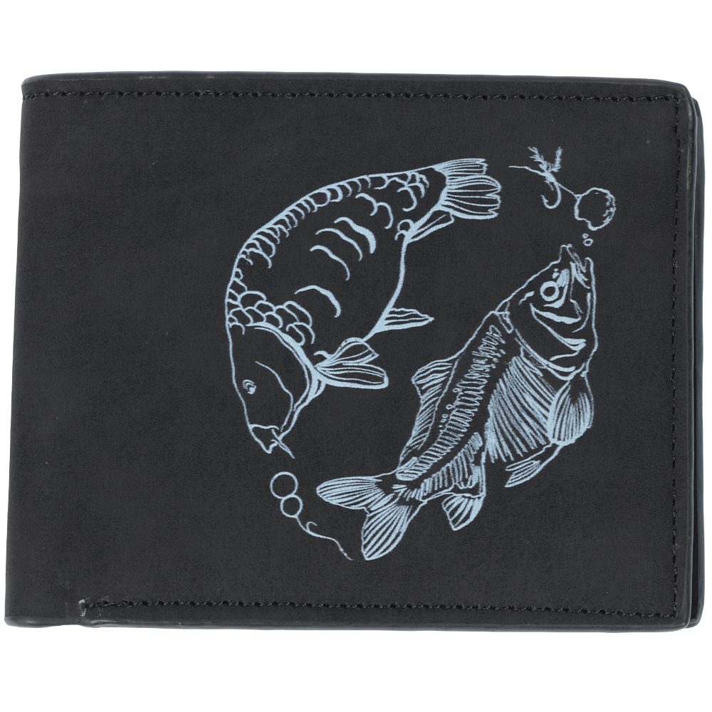 E-shop Giants fishing Peněženka dva kapři Black Wallet Two Carps černá,Giants fishing Peněženka dva kapři Black Wallet Two Carps černá