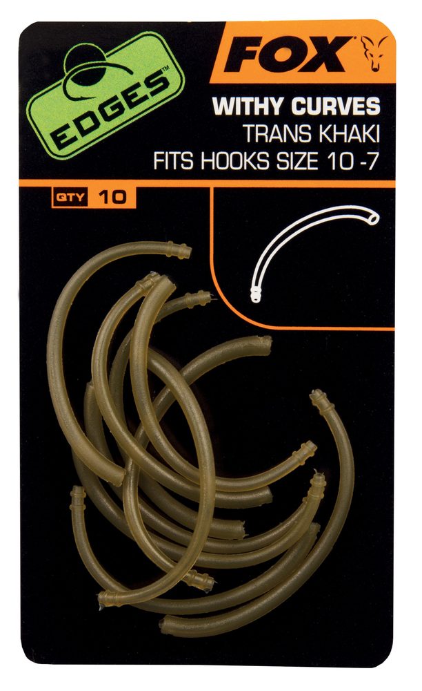 E-shop Fox Rovnátka na háček Edges Withy Curve Adaptor 10ks - vel. 10-7,Fox Rovnátka na háček Edges Withy Curve Adaptor 10ks - vel. 10-7