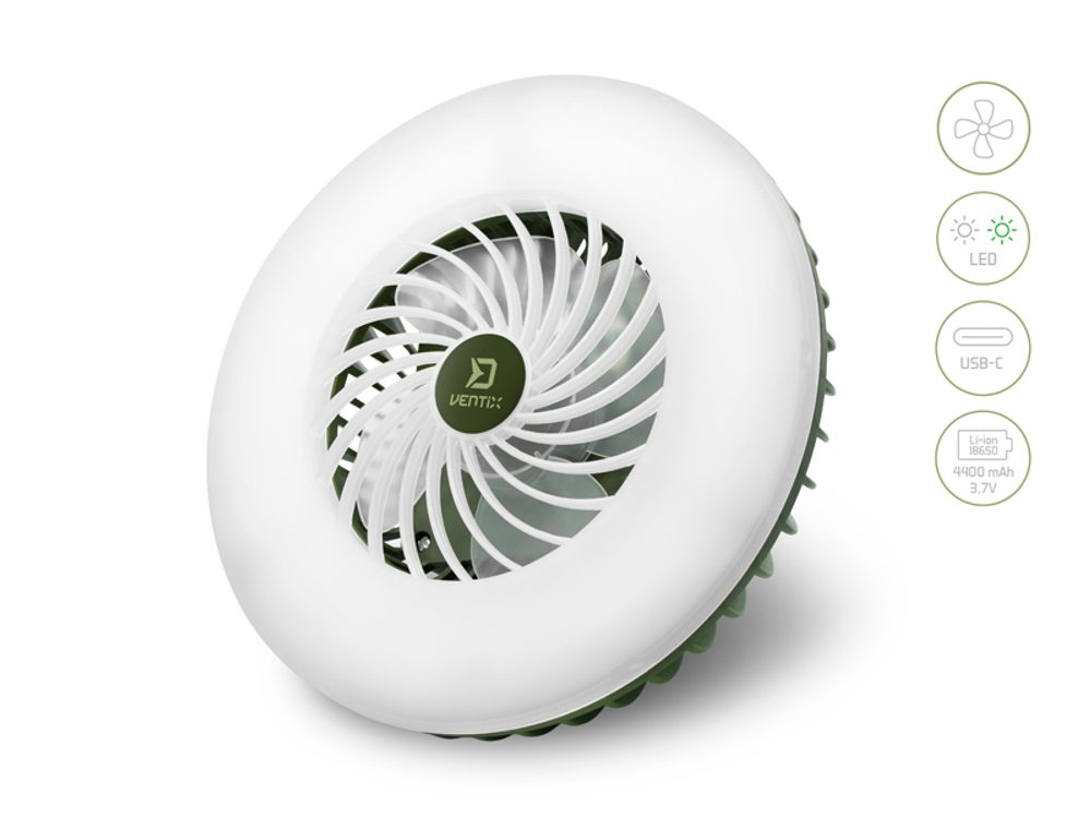 E-shop Delphin Ventilátor se světlem Ventix,Delphin Ventilátor se světlem Ventix