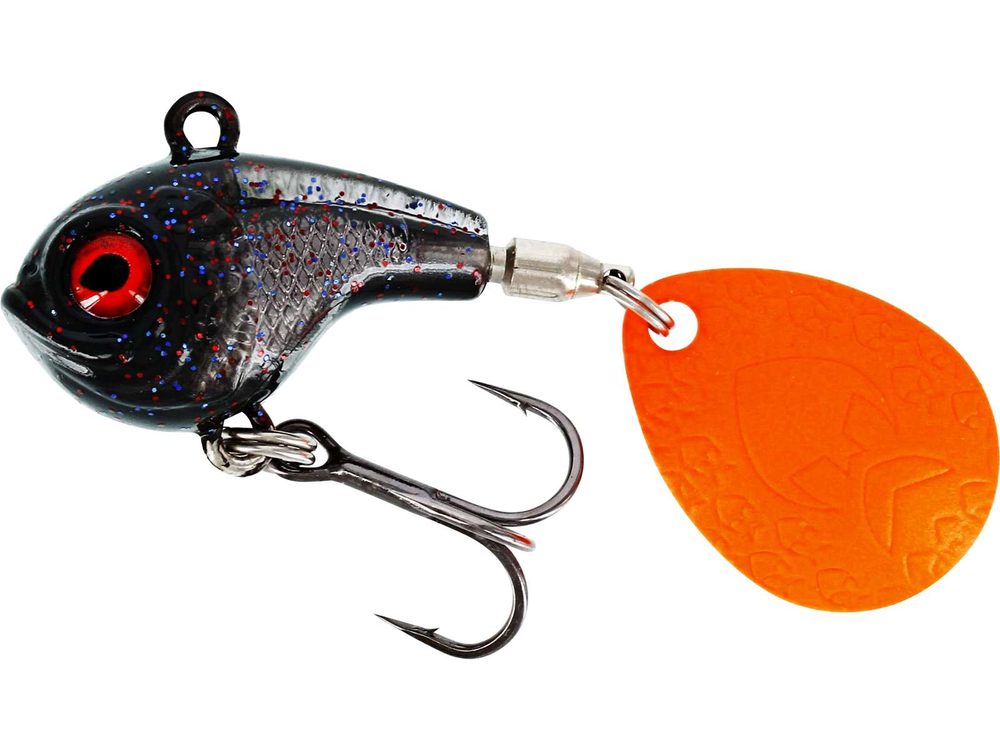 Westin Třpytka DropBite Spin Tail Jig Black Mamba