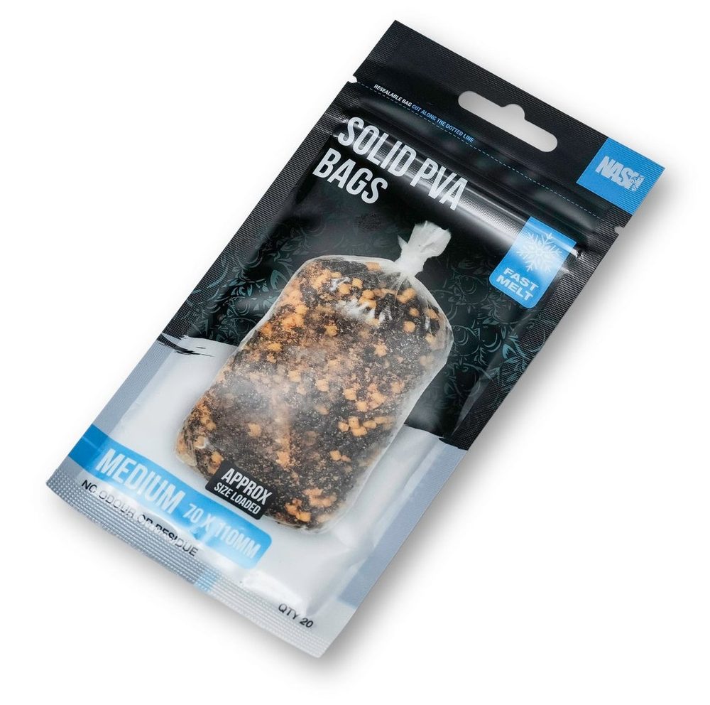 Nash PVA Sáčky Solid PVA Bags - Medium Fast Melt 20ks,Nash PVA Sáčky Solid PVA Bags - Medium Fast Melt 20ks