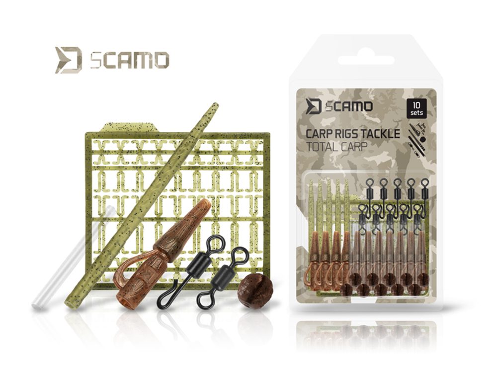 E-shop Delphin Set kaprařských montáží sCAMO Total CARP 10 setů,Delphin Set kaprařských montáží sCAMO Total CARP 10 setů