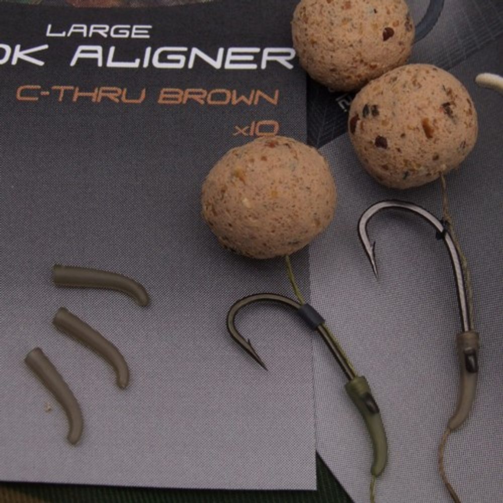 Gardner Rovnátka na háček Covert Hook Aligner - Small Brown
