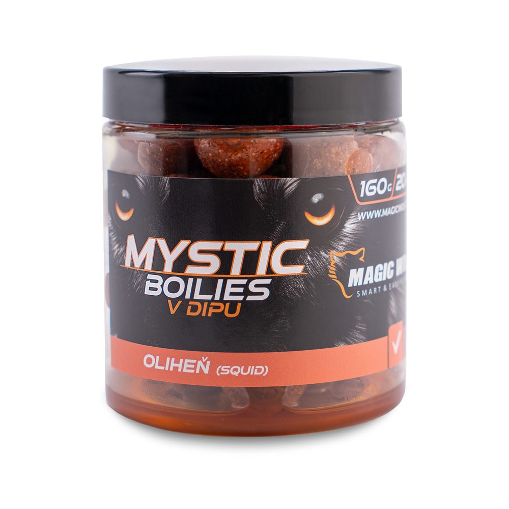E-shop Magic Wolf Boilies v dipu Mystic 160g - Oliheň 24mm,Magic Wolf Boilies v dipu Mystic 160g - Oliheň 24mm