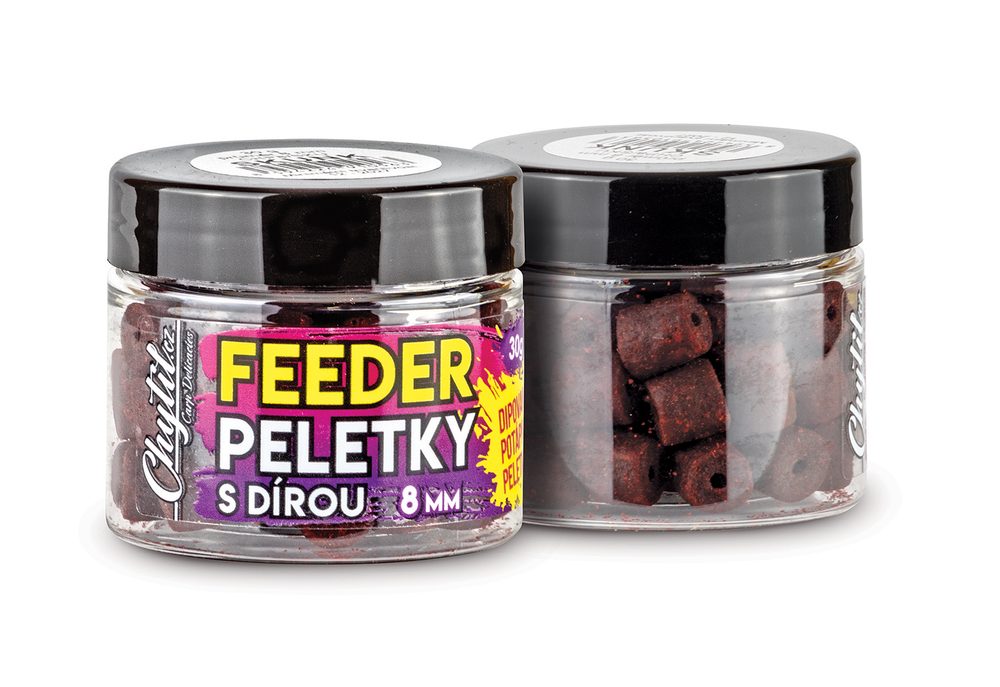 E-shop Chytil Feeder peletky s dírou 8mm 30g - Bananas,Chytil Feeder peletky s dírou 8mm 30g - Bananas