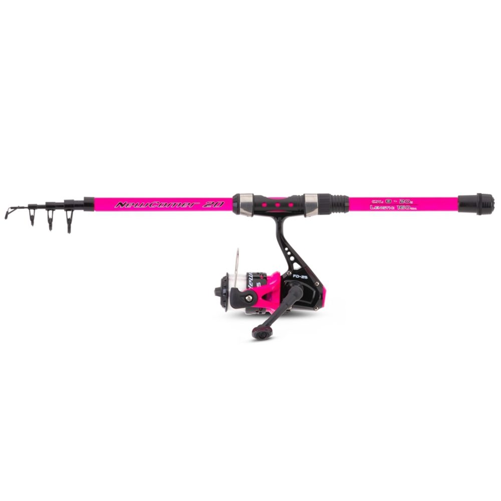 E-shop Saenger Prut Newcomer II Tele 1,6m 8-20g + Naviják 25 FD + Vlasec 0,20mm,Saenger Prut Newcomer II Tele 1,6m 8-20g + Naviják 25 FD + Vlasec 0,20mm