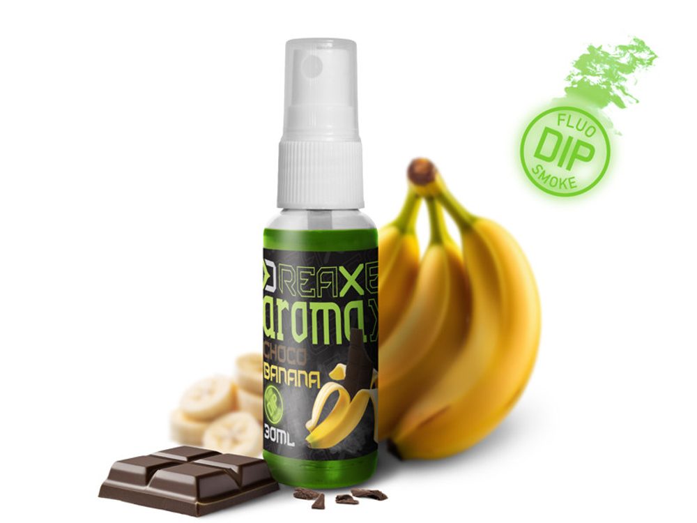Delphin Dipovací sprej AromaX 30ml - Čokoláda - Banán/fluo zelená