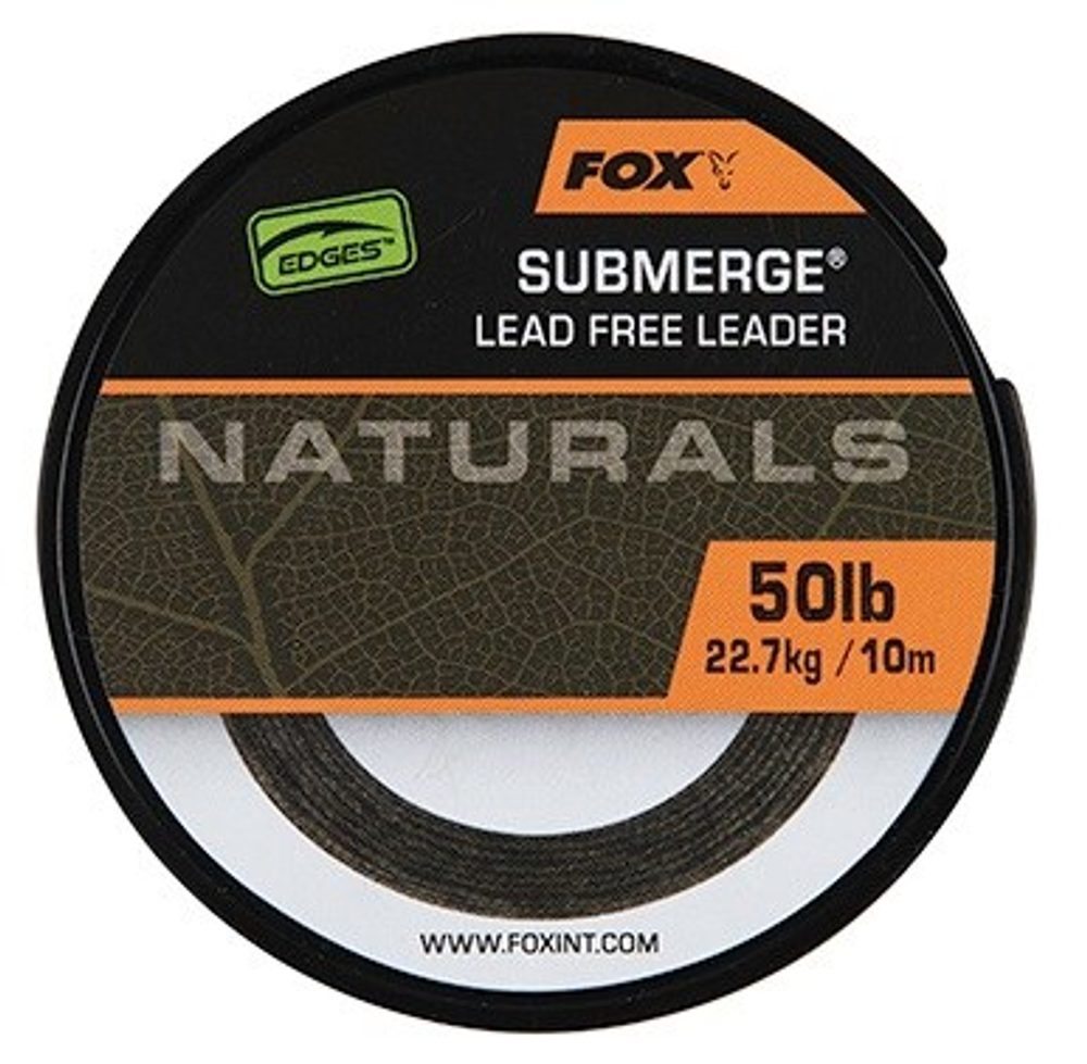 E-shop Fox Šňůra Bez Olověného Jádra Naturals Leader 10 m - 50lb,Fox Šňůra Bez Olověného Jádra Naturals Leader 10 m - 50lb