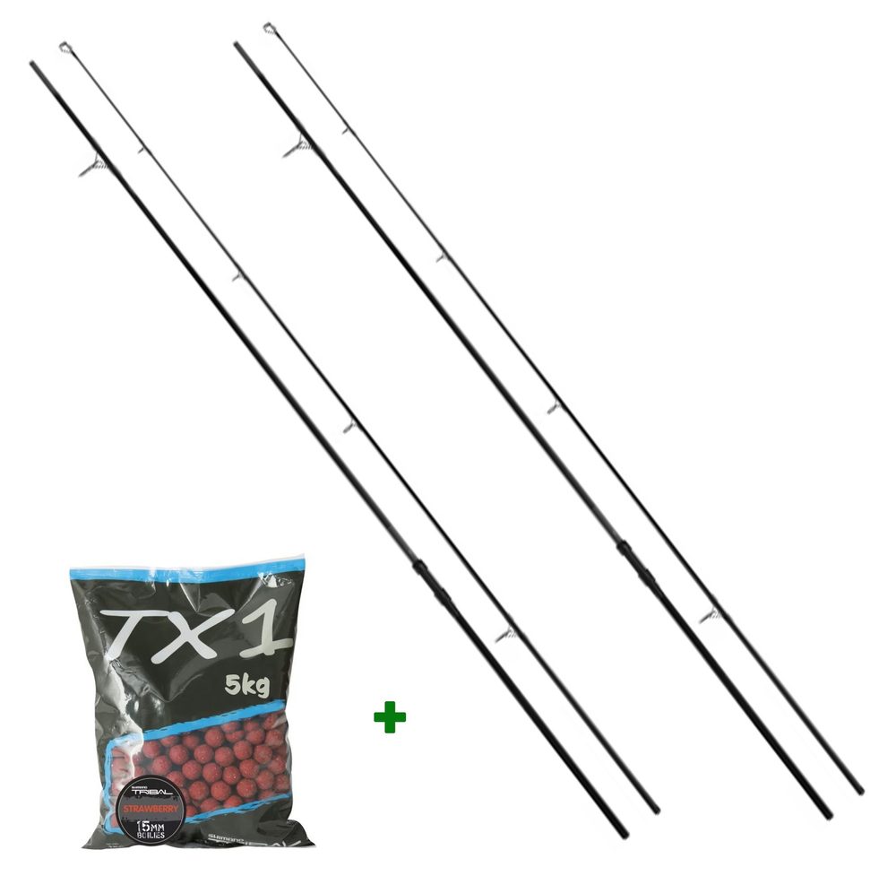 Shimano Prut TX-2A Carp 3,66m 12'0" 3.00lb 2ks + Shimano Boilies TX1 20mm 5kg Zdarma!,Shimano Prut TX-2A Carp 3,66m 12'0" 3.00lb 2ks + Shimano Boilies