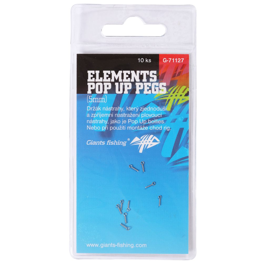 E-shop Giants Fishing Kolíček s očkem Elements Pop Up Pegs 10ks - 10mm