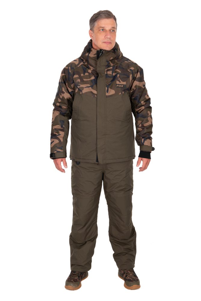Fox Zimn� ryb�?sk� komplet Khaki/Camo Wintersuit