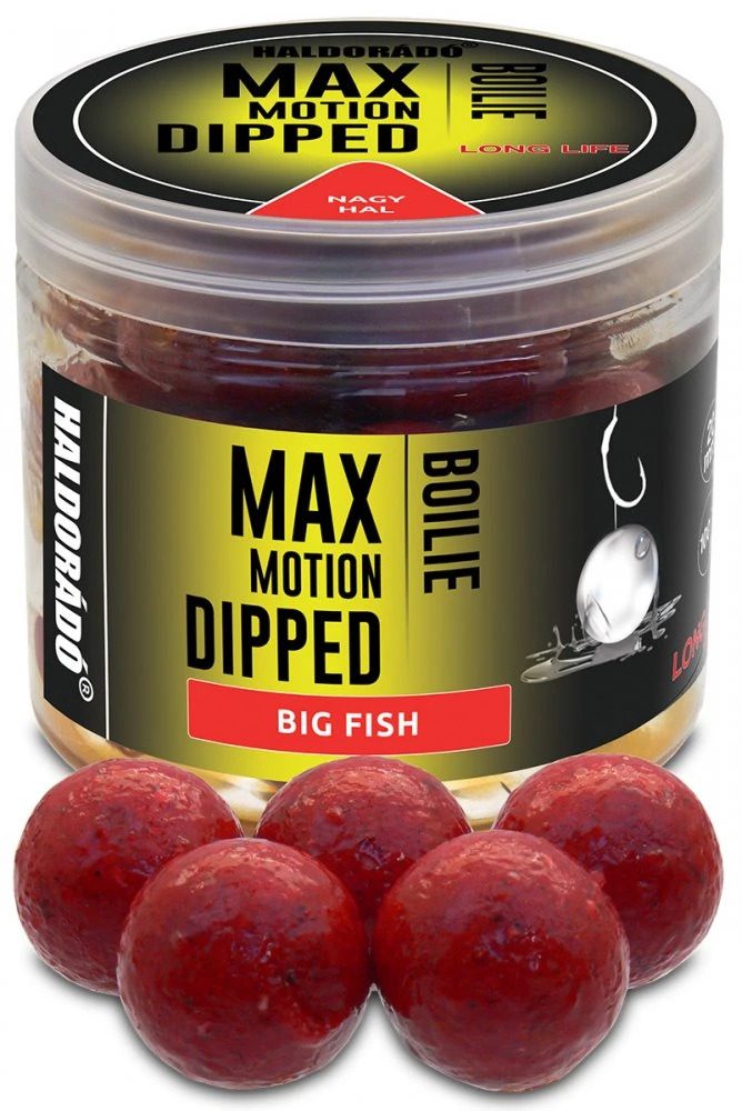 Haldorádó Boilies v dipu Dipped Max Motion 20mm 80g - Velká ryba,Haldorádó Boilies v dipu Dipped Max Motion 20mm 80g - Velká ryba