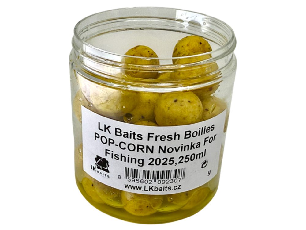 LK Baits Fresh Boilies Popcorn 250ml