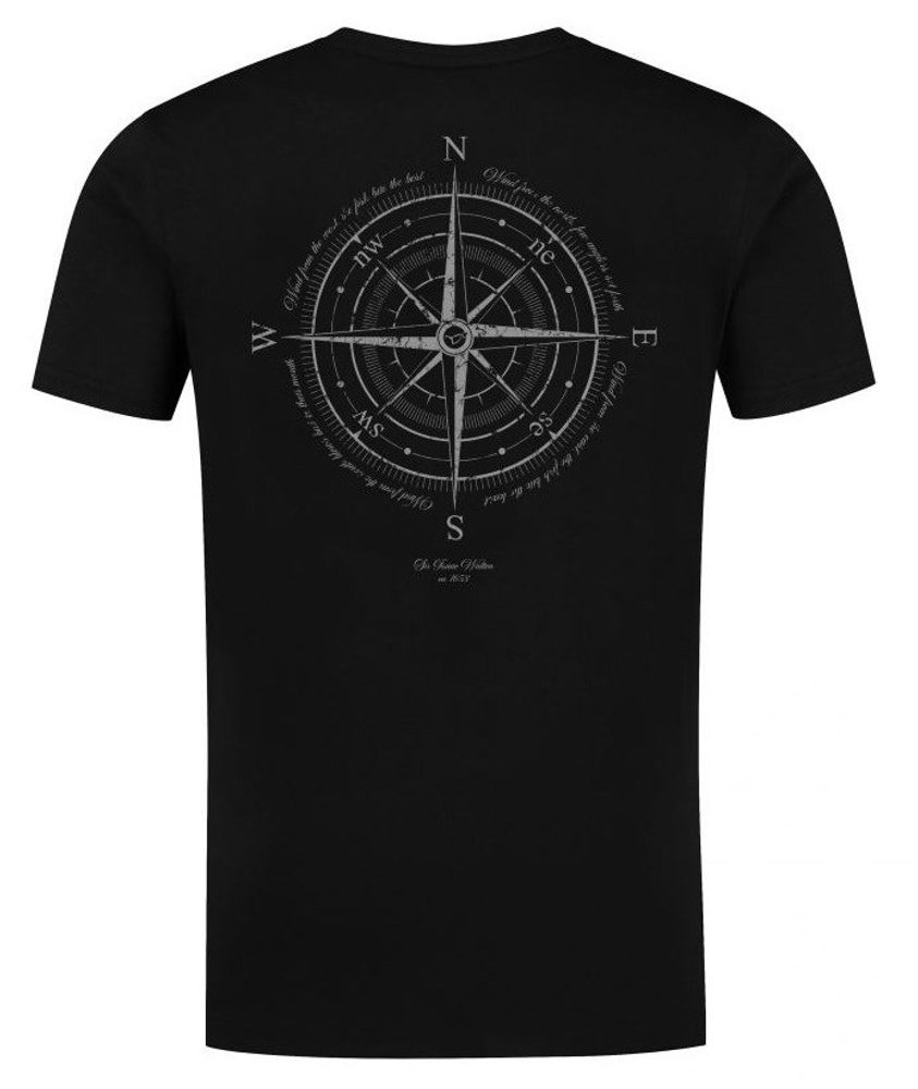 Korda Tričko Compass Tee Black - 4XL