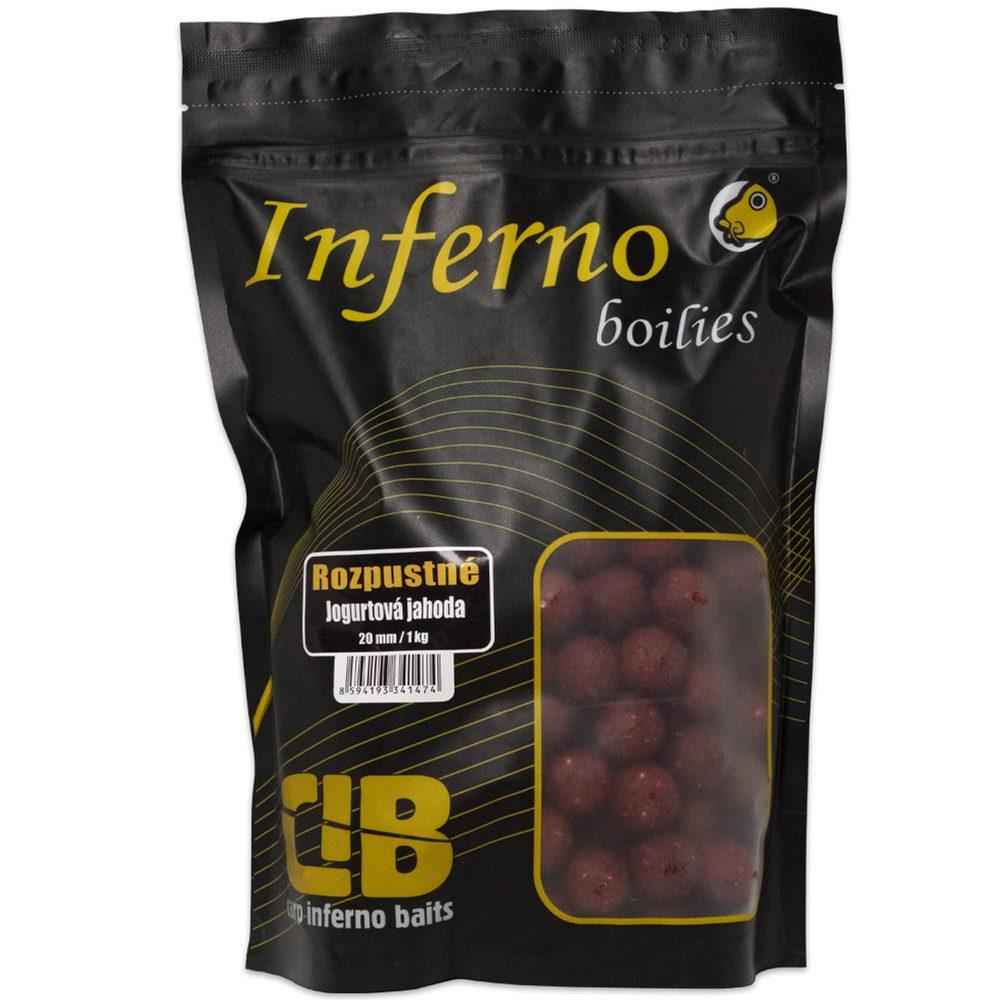 E-shop Carp Inferno Rozpustné Boilies Nutra Line Jogurtová Jahoda - 20mm 1kg,Carp Inferno Rozpustné Boilies Nutra Line Jogurtová Jahoda - 20mm 1kg
