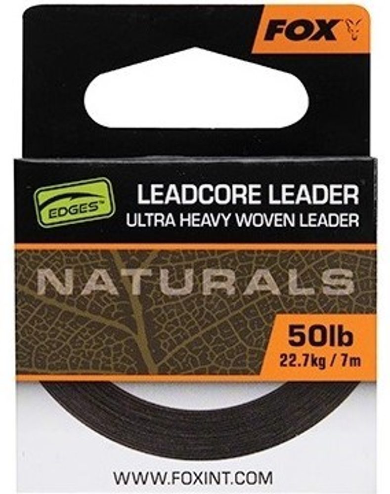Fox Olověná Šňůra Naturals Leadcore 50lb - 7m,Fox Olověná Šňůra Naturals Leadcore 50lb - 7m