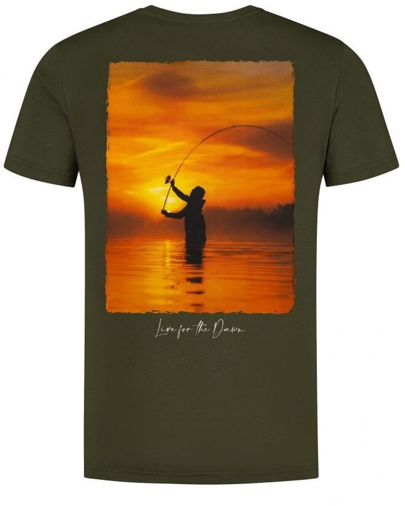 Korda Tričko Sunrise Tee Dark Olive - S