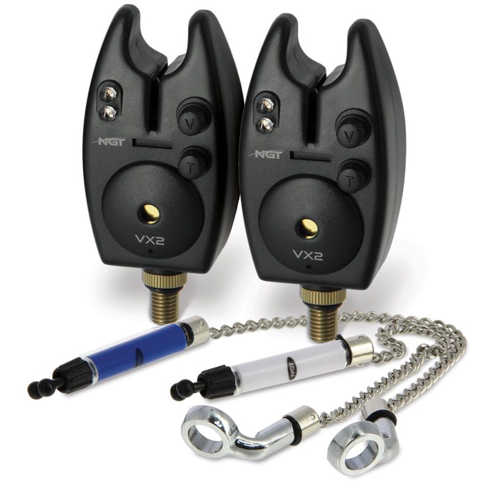 E-shop NGT 2x Hlásič Bite Alarm VX2 + 2x Řetízkový Swinger + 2x baterky ZDARMA!!!,NGT 2x Hlásič Bite Alarm VX2 + 2x Řetízkový Swinger + 2x baterky ZDARMA!!!