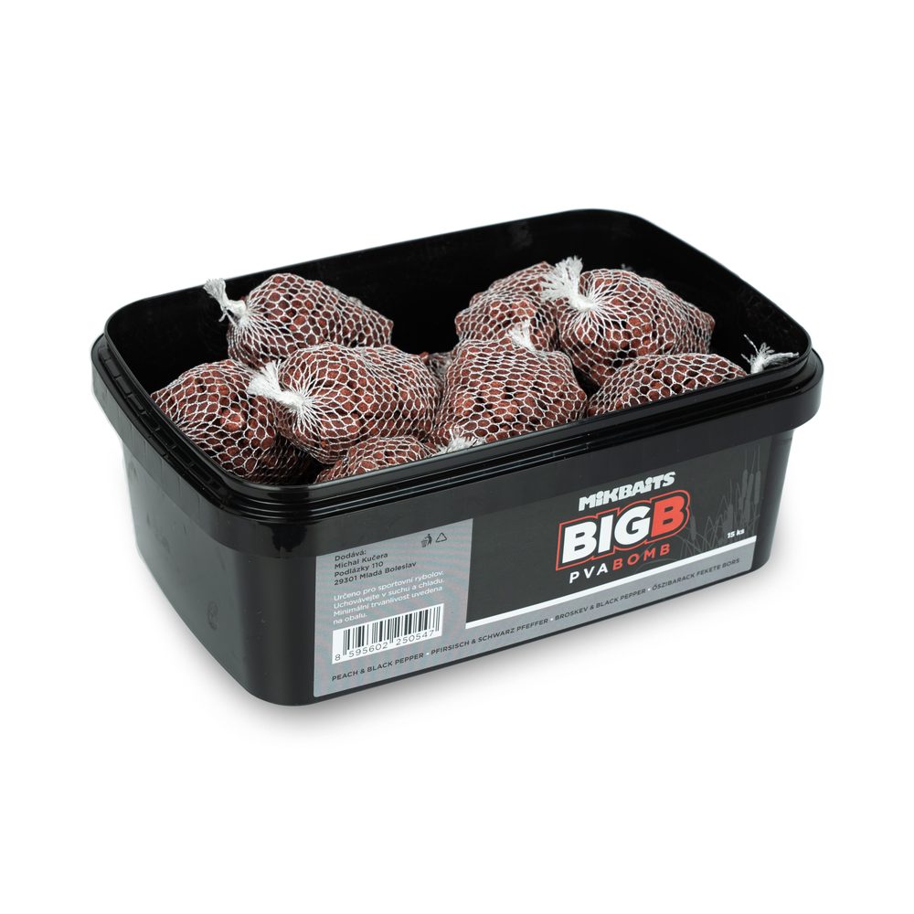 E-shop Mikbaits PVA Bomb Broskev&Black pepper 15ks,Mikbaits PVA Bomb Broskev&Black pepper 15ks