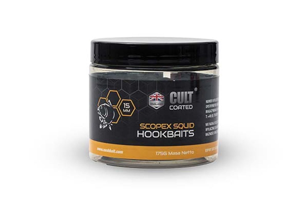 Nash Boilies Cult Coated Hookbaits Scopex Squid - 20mm 20ks,Nash Boilies Cult Coated Hookbaits Scopex Squid - 20mm 20ks
