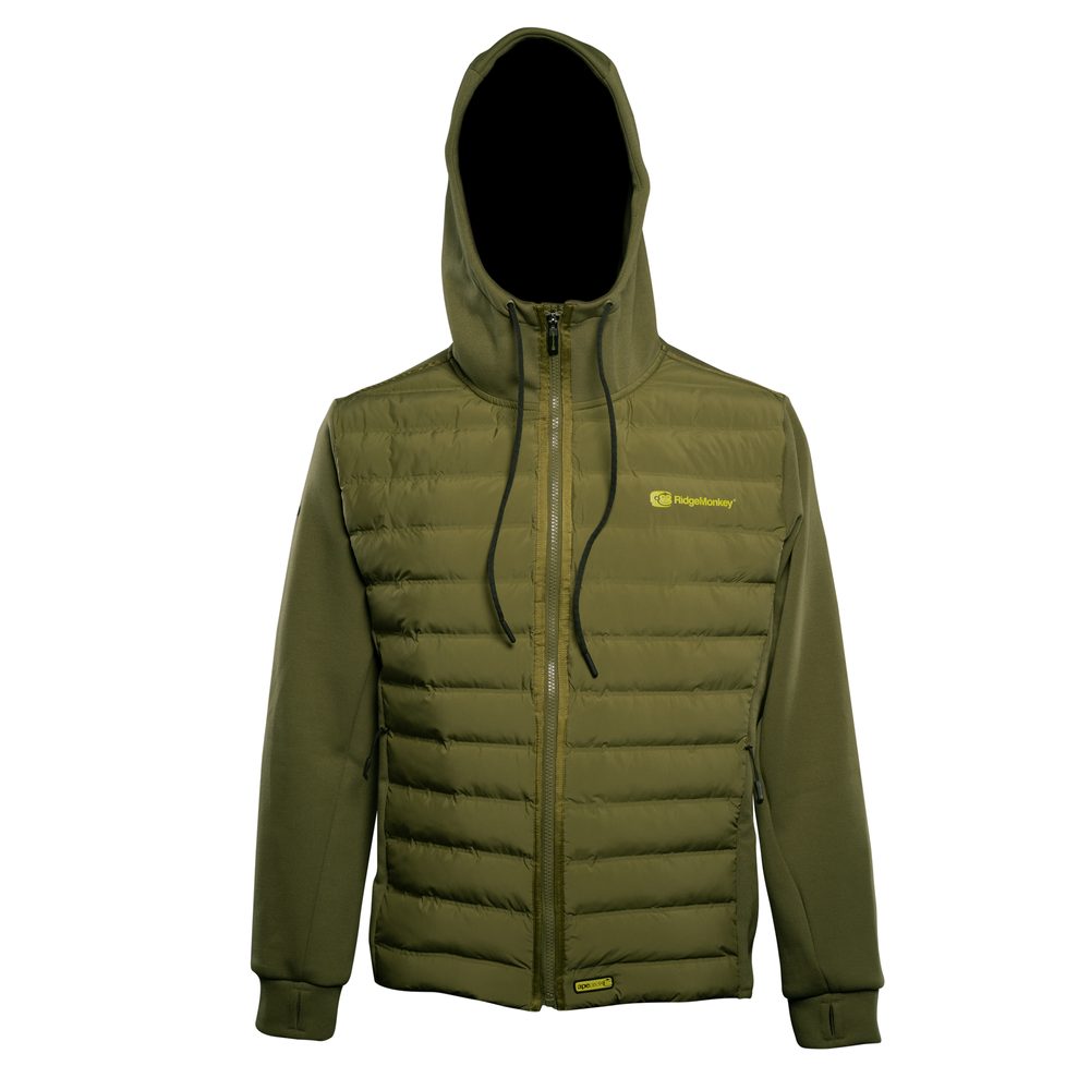 RidgeMonkey Bunda APEarel Dropback Heavyweight Zip Jacket Green - XL