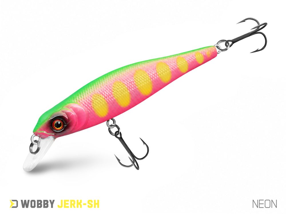 Delphin Wobler Wobby Jerk-SH 8cm 6,5g - NEON