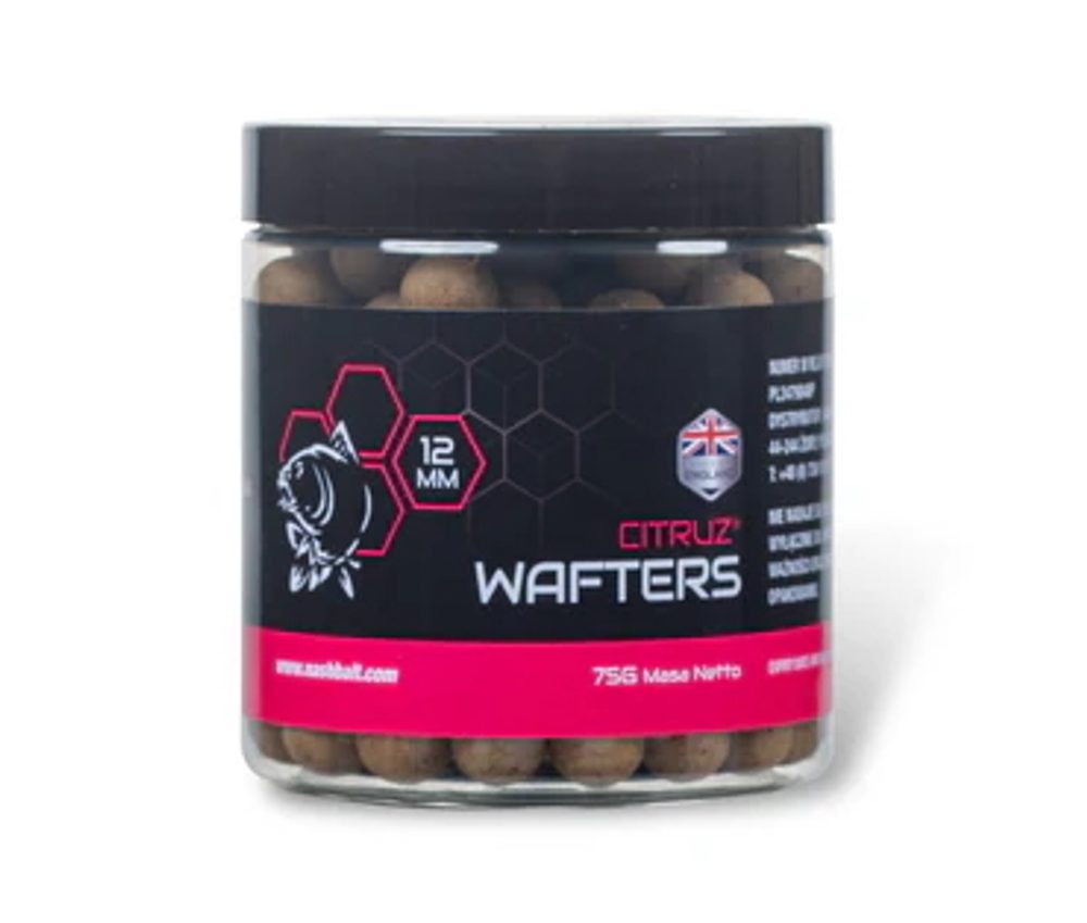 E-shop Nash Vyvážené Boilie Wafters Citruz - 12mm,Nash Vyvážené Boilie Wafters Citruz - 12mm